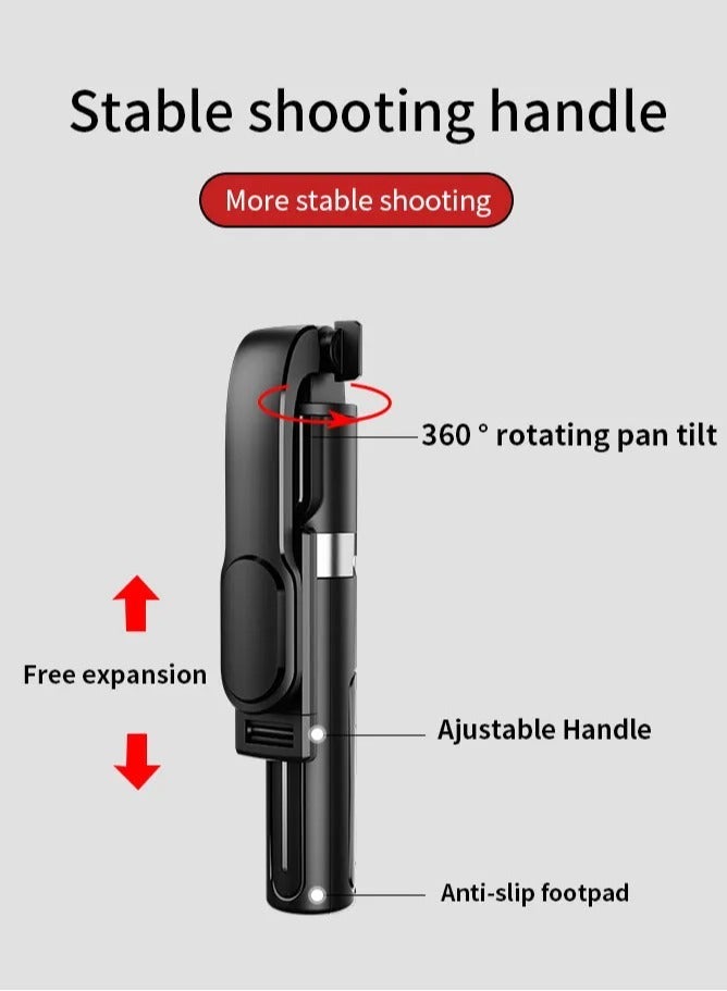 Jmary KT-219 Mini Tripod and Mobile Selfie Stick - Image 2
